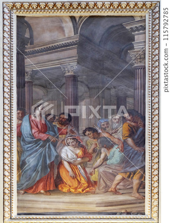 Fresco in the basilica of Saint Andrew in Mantua, Italy Fresco in the basilica of Saint Andrew in Mantua, Italy 115792785