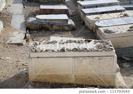 The Jewish cemetery on the Mount of Olives, in Jerusalem, Israel The Jewish cemetery on the Mount of Olives, in Jerusalem, Israel 115793045