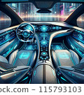 Image of highway as seen from inside a car 115793103