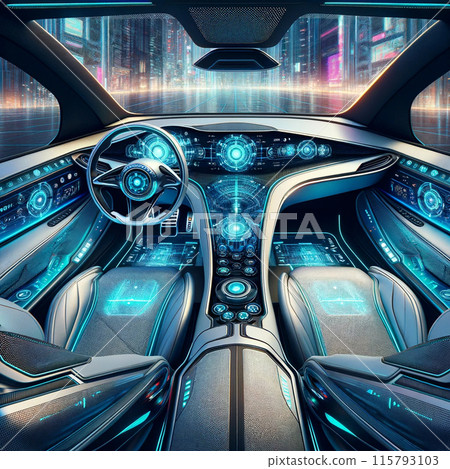 Image of highway as seen from inside a car Image of highway as seen from inside a car 115793103