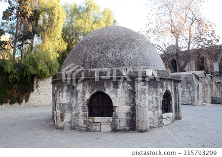 Dome in Ethiopian monastery, church of the holy sepulchre in Jerusalem, Israel Dome in Ethiopian monastery, church of the holy sepulchre in Jerusalem, Israel 115793209
