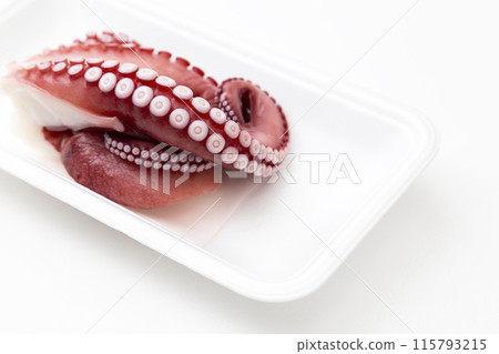 白色背景上的章魚 115793215
