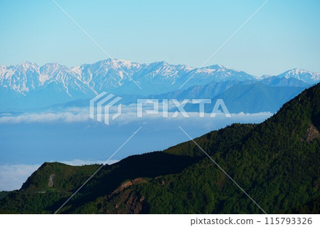 初夏的志賀高原：從澀峠眺望北阿爾卑斯，天空與雲海盡收眼底 115793326