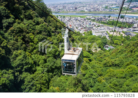 Kinkazan Ropeway (passing each other on the way up and down) Kinkazan Ropeway (passing each other on the way up and down) 115793828