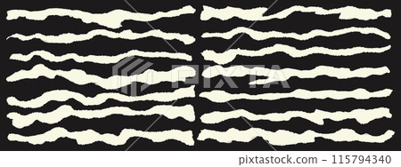 Set of ripped paper sheets. Design elements for contemporary art collage. Vector illustration Set of ripped paper sheets. Design elements for contemporary art collage. Vector illustration 115794340