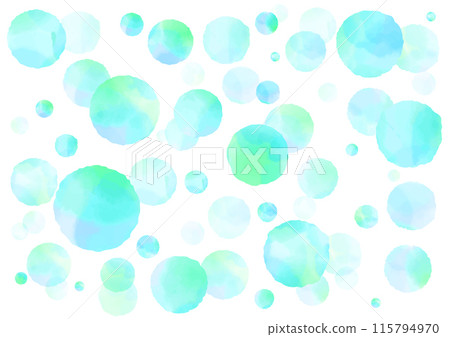 水彩圓點薄荷藍淺藍色圖像背景 115794970