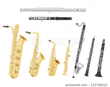 木管樂器插圖集 木管樂器插圖集 115796025