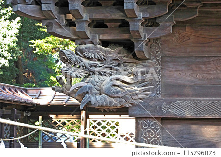 彌由美稻荷神社本殿的雕刻【埼玉縣東松山市】 彌由美稻荷神社本殿的雕刻【埼玉縣東松山市】 115796073