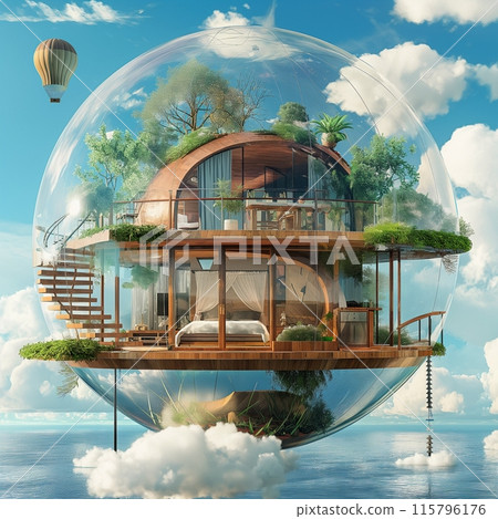The flying house of the future 115796176
