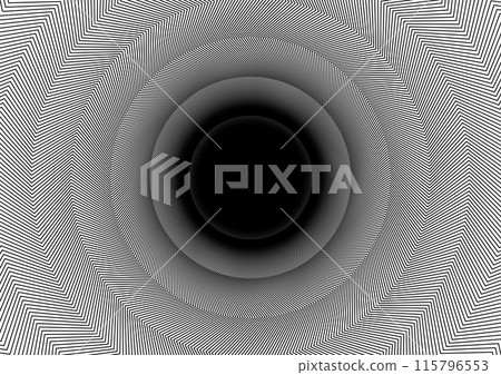Op art background drawn with lines. You can trim it to any angle you like. Vector illustration material. Op art background drawn with lines. You can trim it to any angle you like. Vector illustration material. 115796553