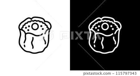 Simple shumai icon 115797343