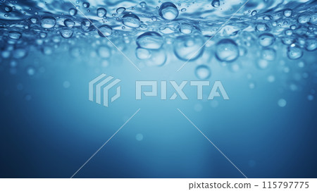 Underwater Air Bubbles Rising to the Surface in Natural Light Underwater Air Bubbles Rising to the Surface in Natural Light 115797775