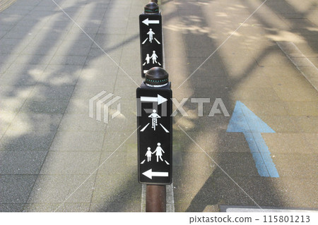 行人/自行車/交通分類/指示牌 行人/自行車/交通分類/指示牌 115801213