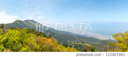View of Toyoukeyama and Shikokuchuo City from the summit of Nokogiriyama! (Tominaga Town, Shikokuchuo City, Ehime Prefecture) *Please enter the photo location in the comments section of the work. View of Toyoukeyama and Shikokuchuo City from the summit of Nokogiriyama! (Tominaga Town, Shikokuchuo City, Ehime Prefecture) *Please enter the photo location in the comments section of the work. 115801981
