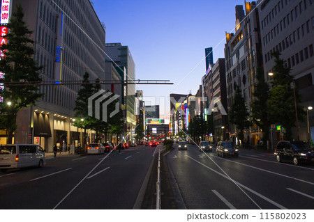 Sunset on Yasukuni Street in Shinjuku 115802023