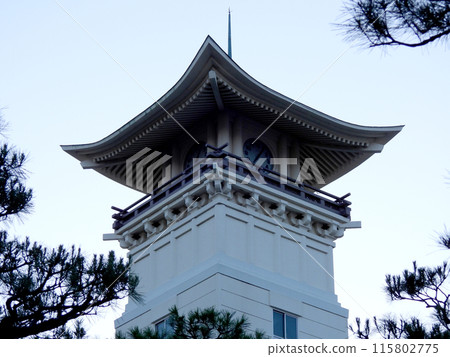黃昏時分鐘樓的風景 黃昏時分鐘樓的風景 115802775