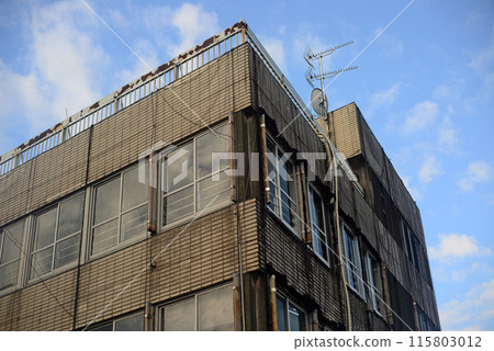 Seaside retro building exterior-3 115803012