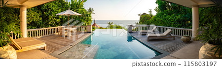 Pool villa in resort in trisara beach in Bang Tao, Phuket, Thailand 115803197