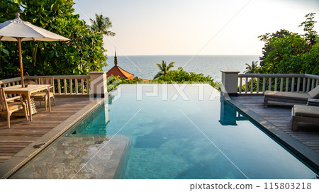 Pool villa in resort in trisara beach in Bang Tao, Phuket, Thailand 115803218