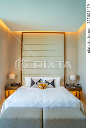 Room interior of a pool villa in Ao Yon Yai beach in Phuket, Thailand 115803419