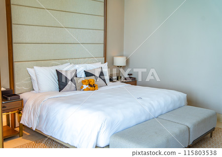 Room interior of a pool villa in Ao Yon Yai beach in Phuket, Thailand Room interior of a pool villa in Ao Yon Yai beach in Phuket, Thailand 115803538