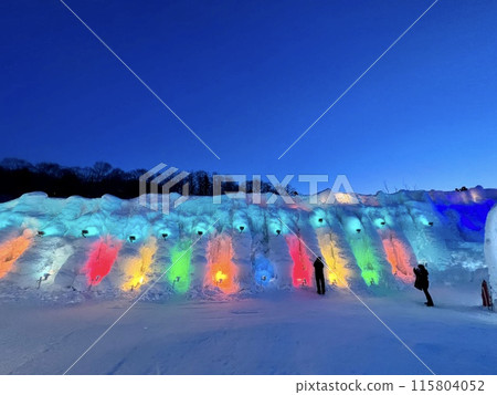 2024年支笏湖冰雪節，夜景 115804052