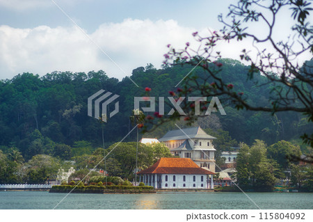 Sacred Tooth Relic Temple By Kandy Lake In Sri Lanka 115804092