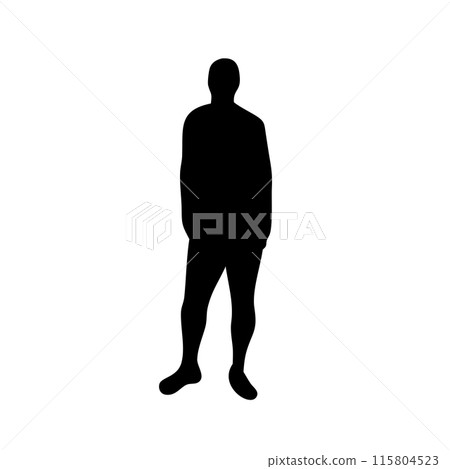 silhouette of a man 115804523