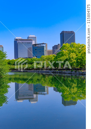 大阪府、大阪市、大阪城公園的外護城河及大阪商務園區 115804575