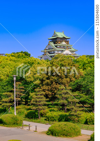 大阪城,位於大阪府大阪市大阪城公園內 大阪城,位於大阪府大阪市大阪城公園內 115804600
