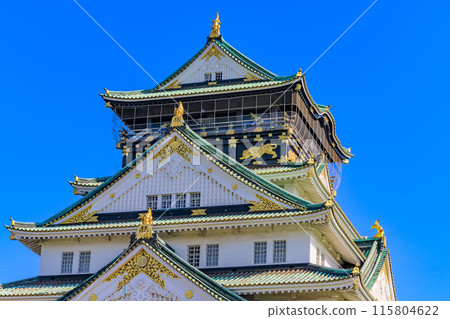 大阪城，位於大阪府大阪市大阪城公園內 115804622