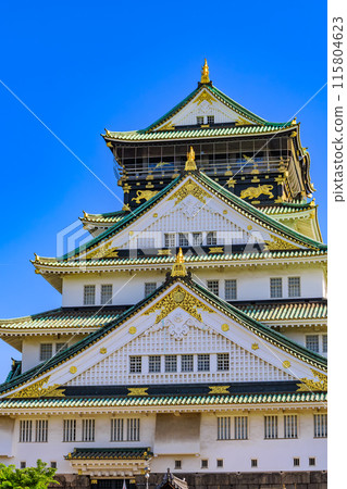 Osaka Castle in Osaka Castle Park, Osaka City, Osaka Prefecture Osaka Castle in Osaka Castle Park, Osaka City, Osaka Prefecture 115804623