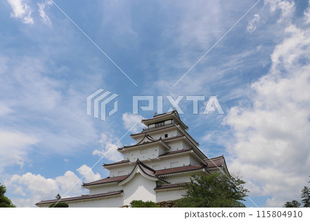 Tsuruga Castle in Aizuwakamatsu, Fukushima PrefectureTsuruga Castle in Aizuwakamatsu, Fukushima Prefecture Tsuruga Castle in Aizuwakamatsu, Fukushima PrefectureTsuruga Castle in Aizuwakamatsu, Fukushima Prefecture 115804910
