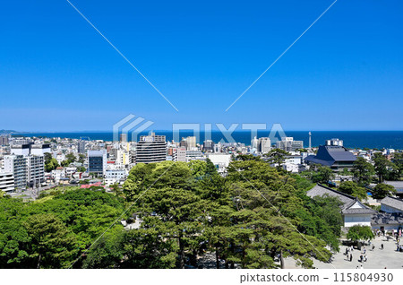 小田原城 從天守閣眺望小田原市區 小田原城 從天守閣眺望小田原市區 115804930
