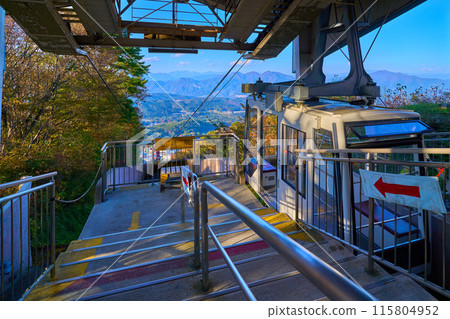 Ikaho Ropeway Miharashi Station in Ikaho Town, Shibukawa City, Gunma Prefecture in autumn Ikaho Ropeway Miharashi Station in Ikaho Town, Shibukawa City, Gunma Prefecture in autumn 115804952