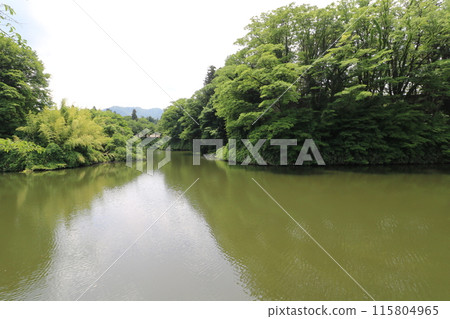 福島縣會津若松市敦賀城的護城河 115804965