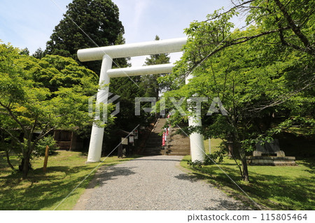 福島縣豬苗代町道津神社的新綠 福島縣豬苗代町道津神社的新綠 115805464