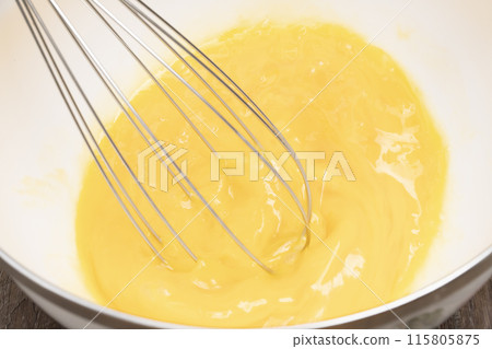 Pudding making process 115805875