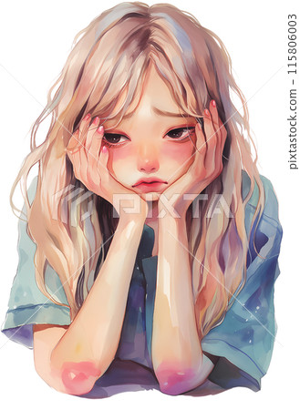 Depressed person 115806003