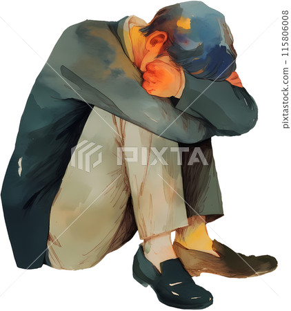 Depressed person 115806008