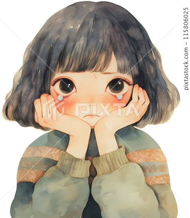 Depressed person 115806025