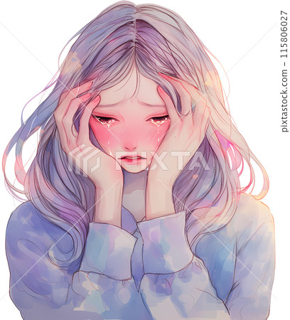 Depressed person 115806027