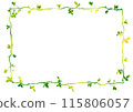 Simple leaf frame green 115806057