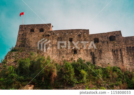 Ancient fortifications. View of Spanjola Fortress , Herceg Novi city, Montenegro Ancient fortifications. View of Spanjola Fortress , Herceg Novi city, Montenegro 115808033