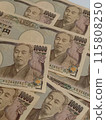 帶有大筆錢圖像的 10,000 日元鈔票 115808250