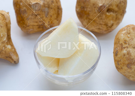 Mexican turnip or jicama or yam bean Mexican turnip or jicama or yam bean 115808340