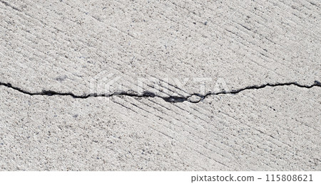 Home building problem. Cracked concrete floor Home building problem. Cracked concrete floor 115808621