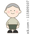 Cute Grandpa Illustration 115809107