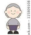 Cute grandma illustration 115809108