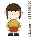 Girl with heavy bangs 115809110